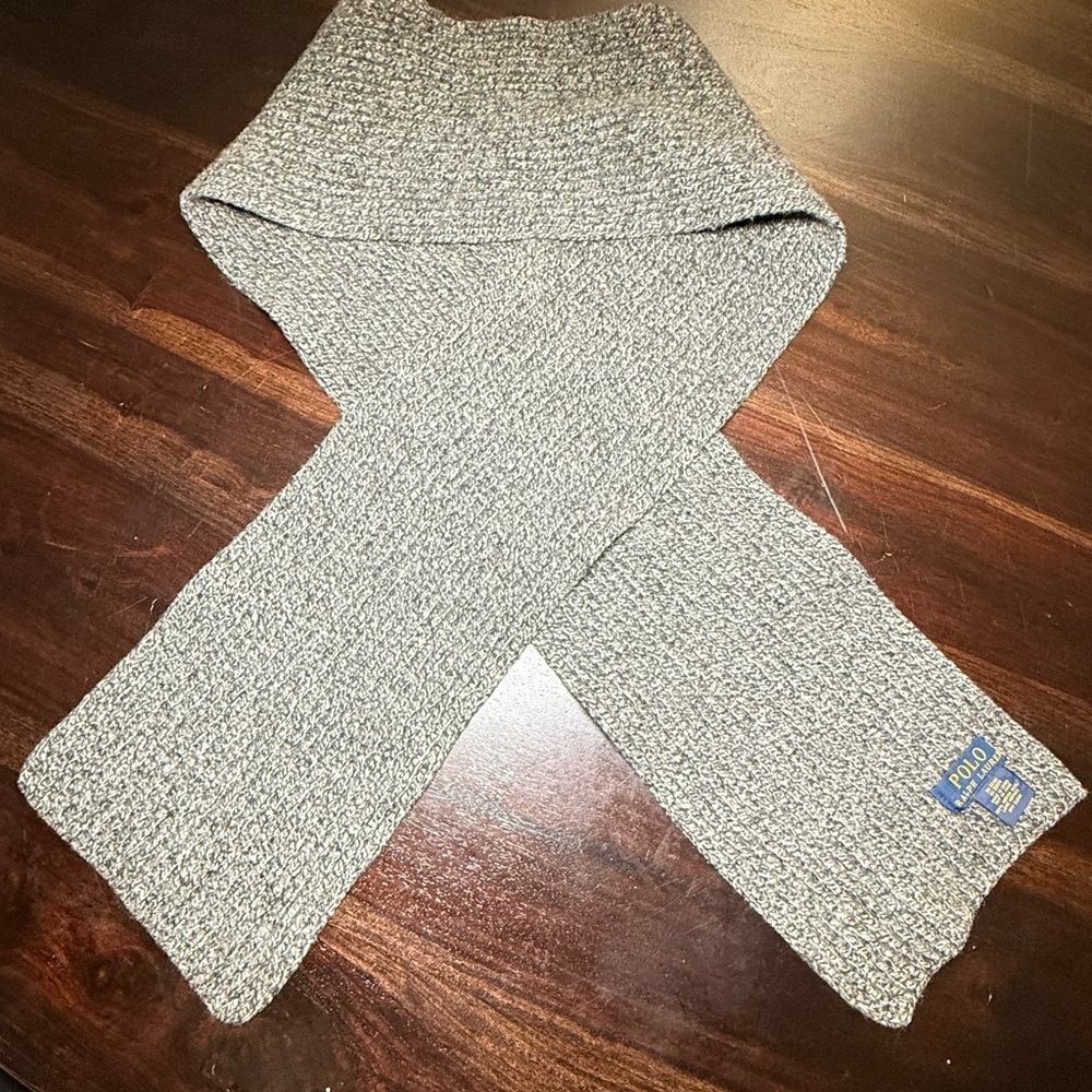 Polo by Ralph Lauren Gray Wool Scarf